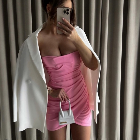 ZARA * mini skirt pink Size XS S M - Picture 10 of 15